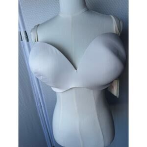 Cacique Multi Way Boost Bra Beige 40DDD Convertible Strapless Wear Three Ways